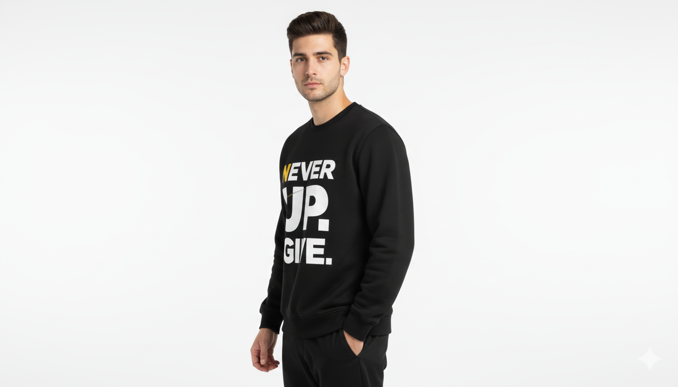 Never give up Sweatshirt